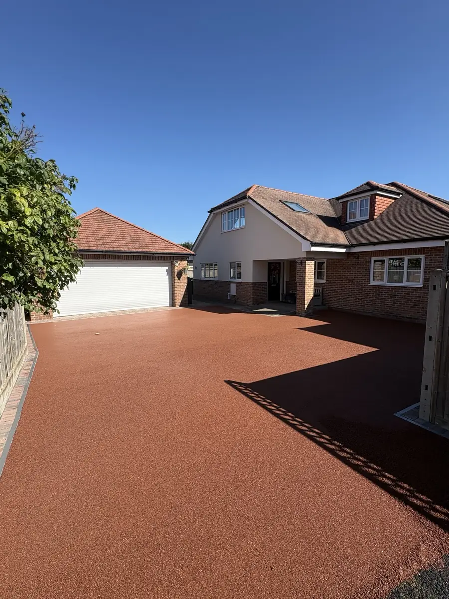 Merlot Resin Bound Driveway in Locks Heath