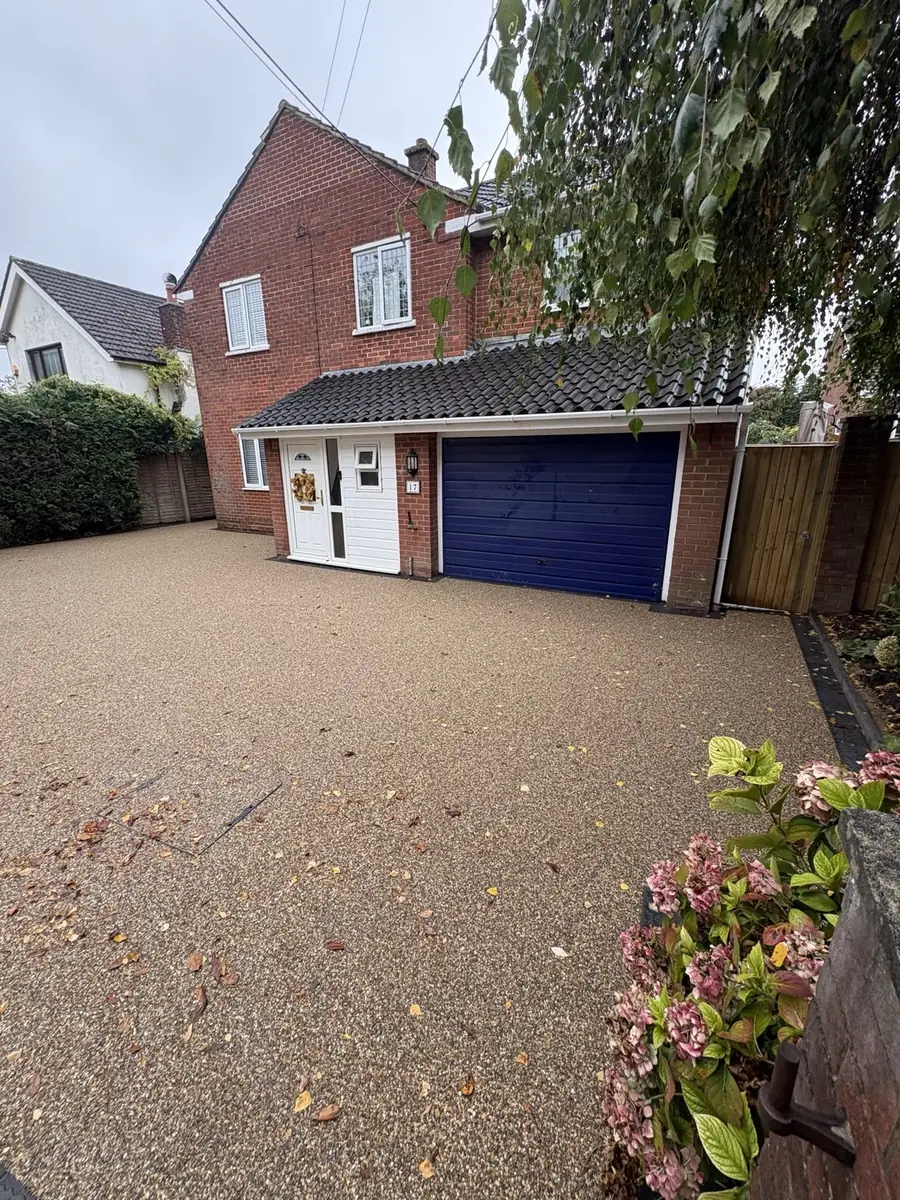 Cappuccino Resin Bound Driveway & Dropped Kerb in Southampton