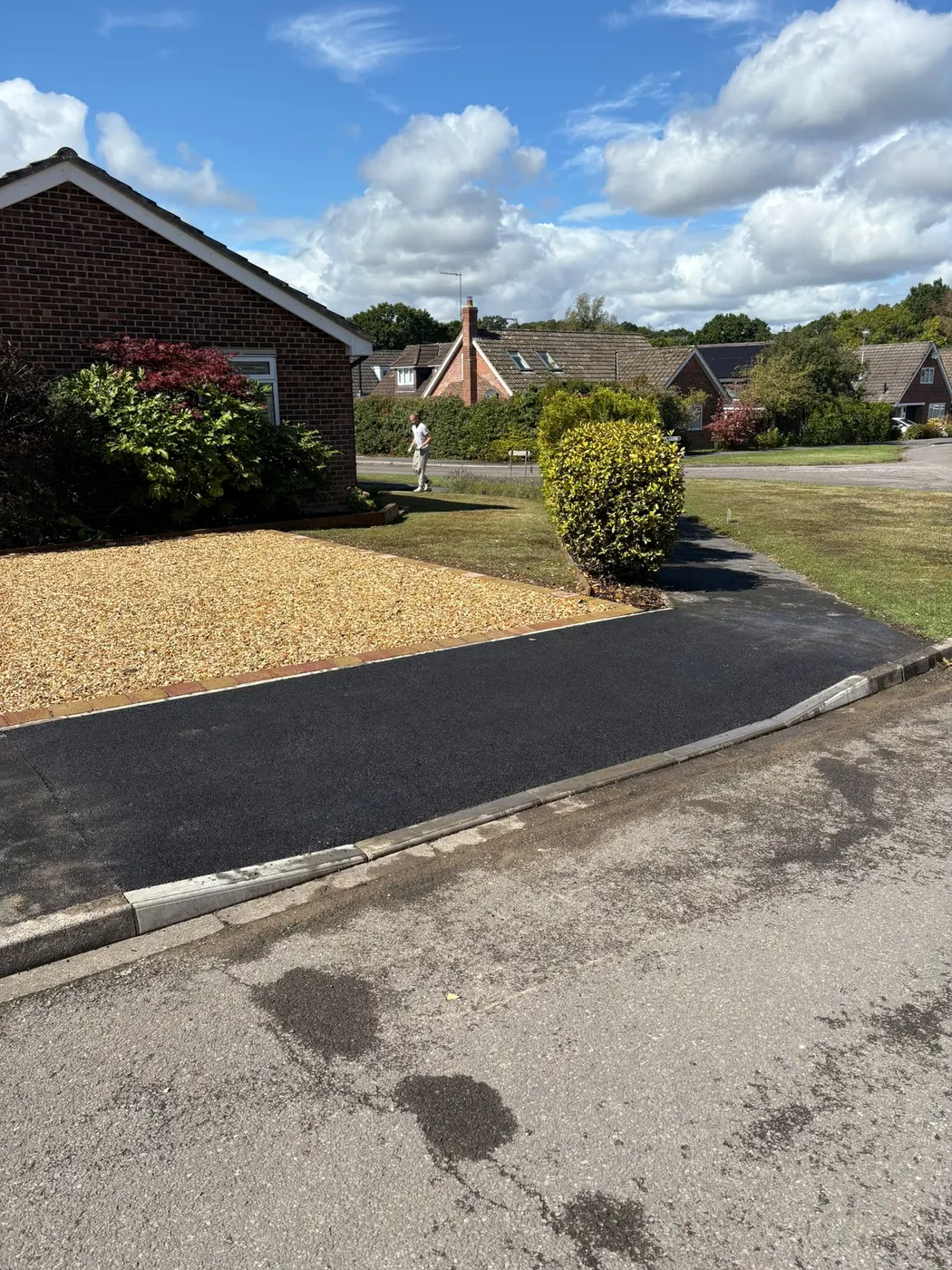 Tarmac dropped kerb in Coxford