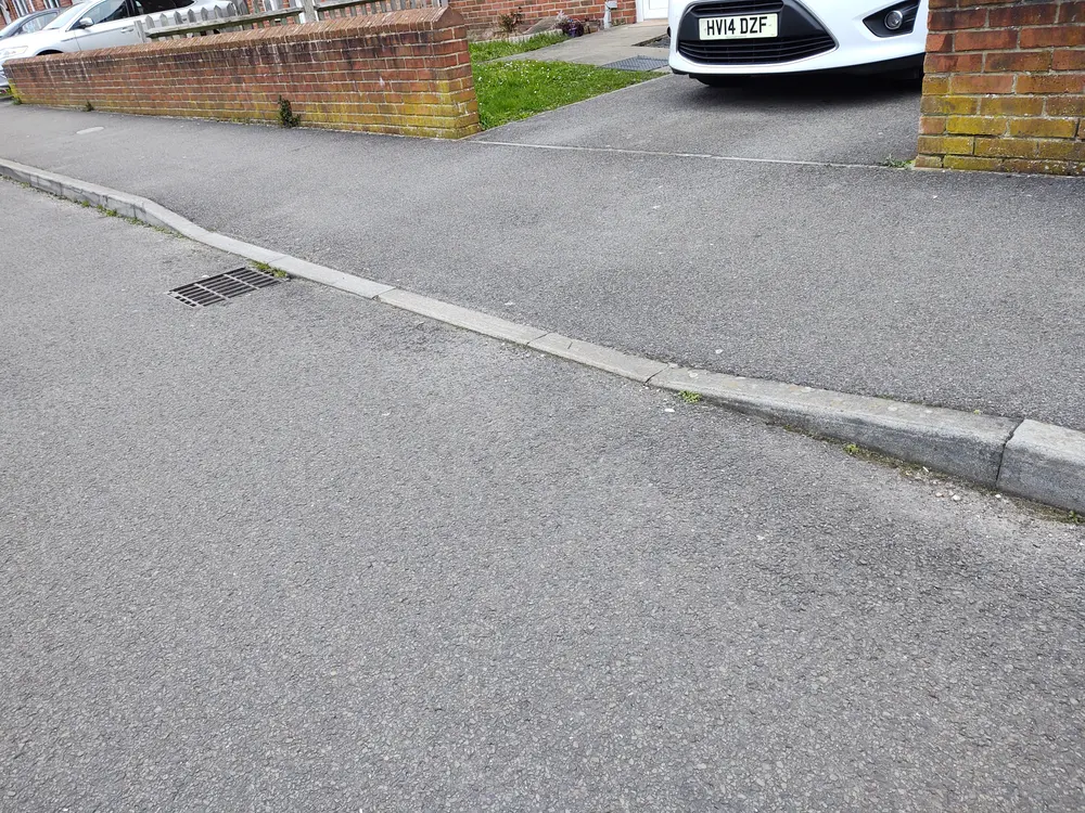 Dropped kerb entrance in Coxford