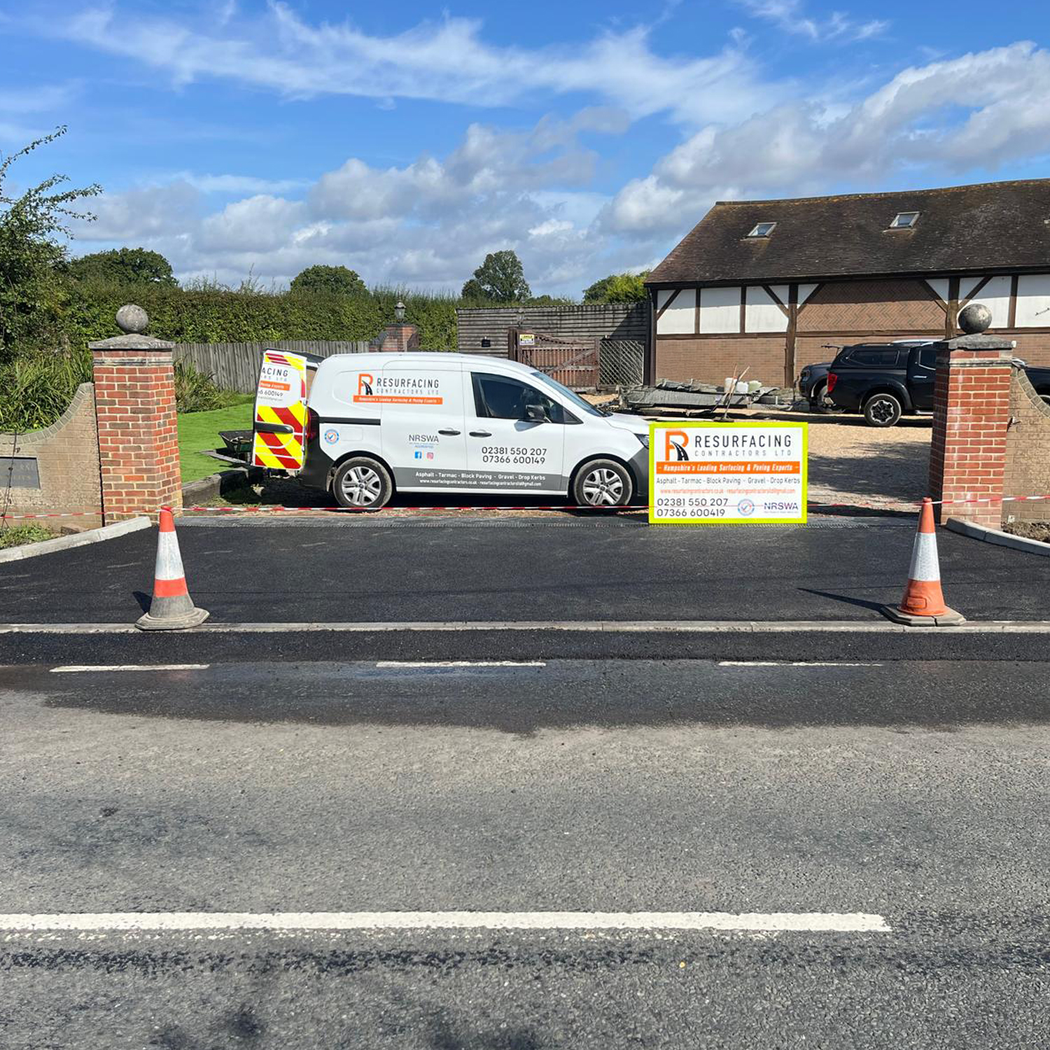 drop kerb entrance 1500
